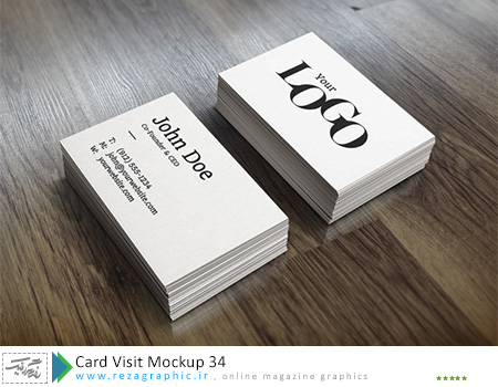 طرح لایه باز پیش نمایش کارت ویزیت – Card Visit Mockup 34